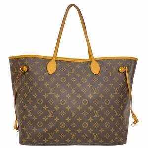 LOUIS VUITTON Brown Monogram Neverfull GM Tote Bag